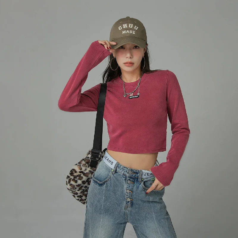 Taken Over Me Simple Slim-Fit T-Shirt Dynamic Women's Moto