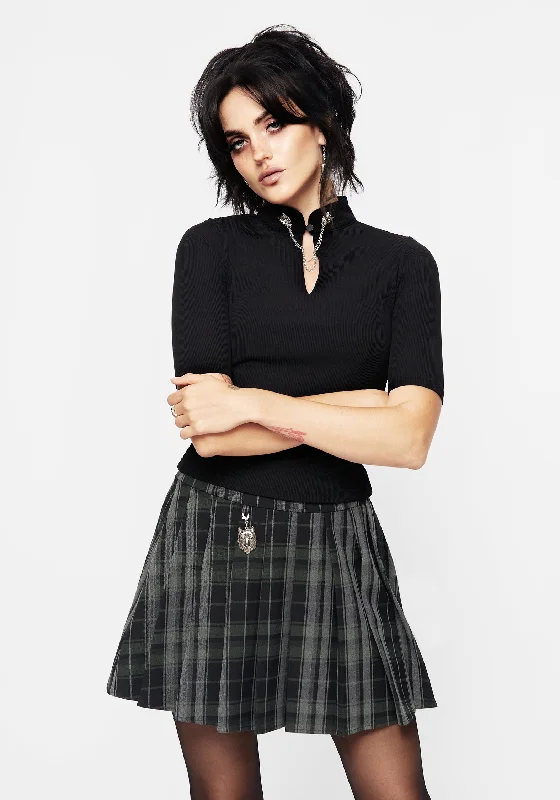 Fenrir Choker Collar Top Dapper Women's Bow - adorned