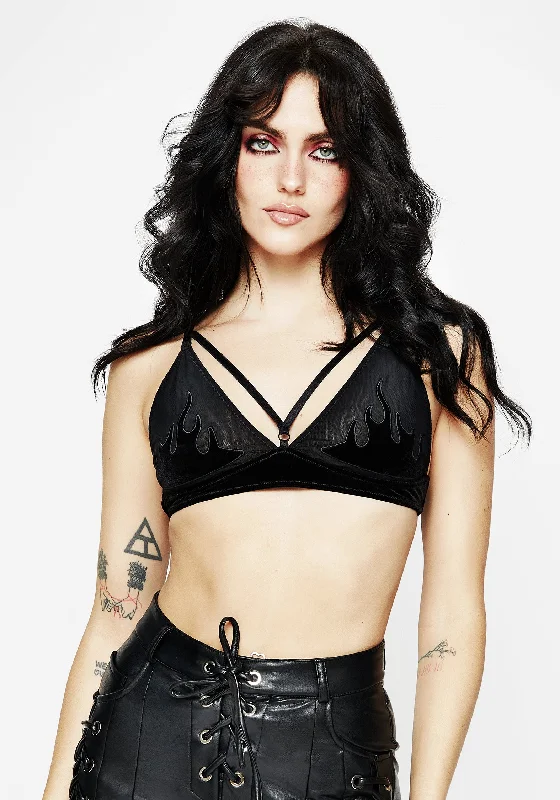 Blaze Velour Bralet European