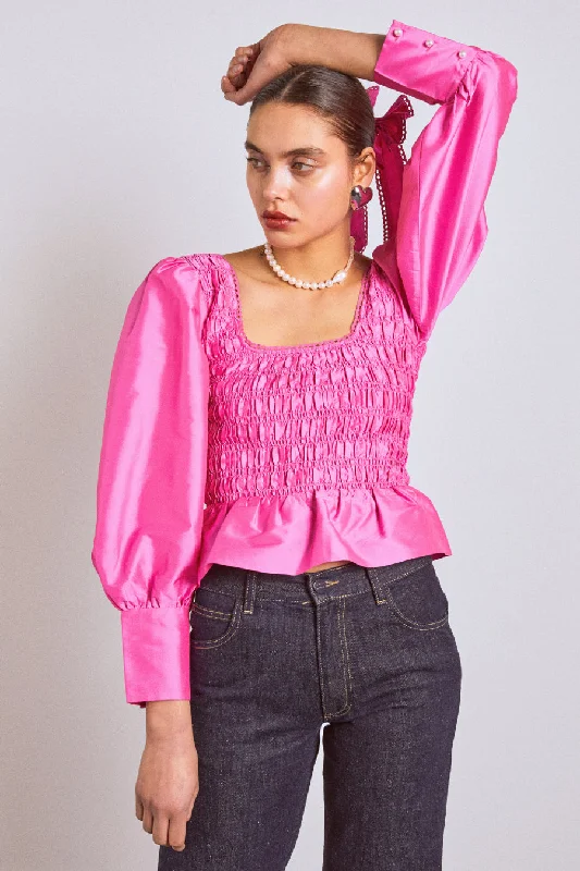 ariana blouse - pink taffeta Cool Women's Skate