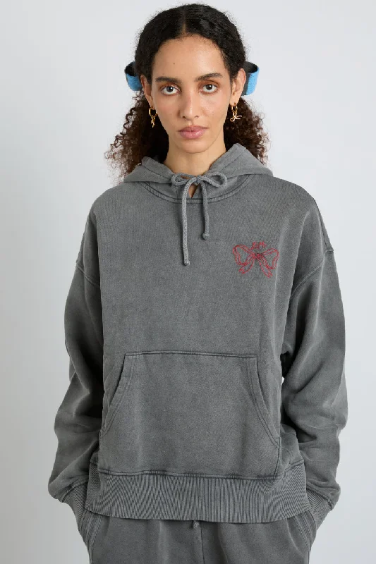 hayley hoodie - grey wash Feminine Women's Style 