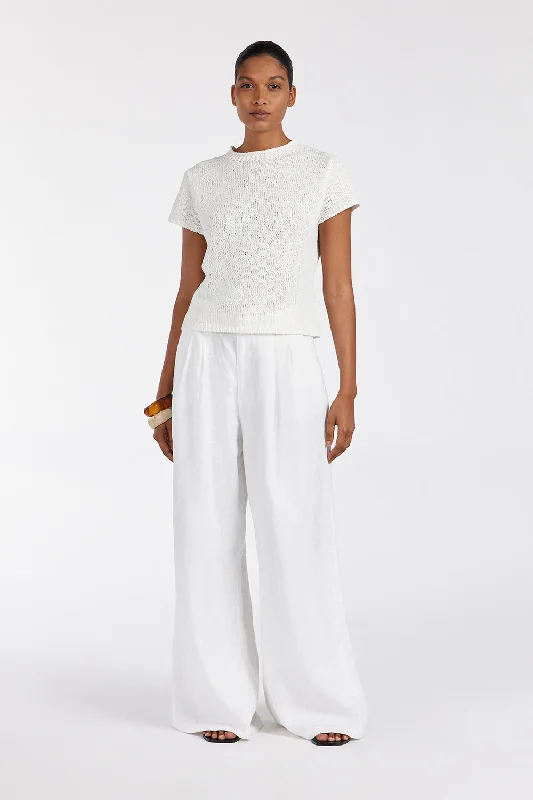 LEO OFF WHITE KNIT TOP Contemporary 