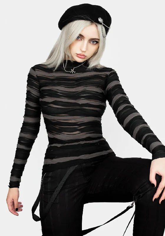 Distortion Top Stylish Women's Neon