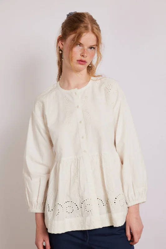 gretchen blouse - white Athletic Women's High - 