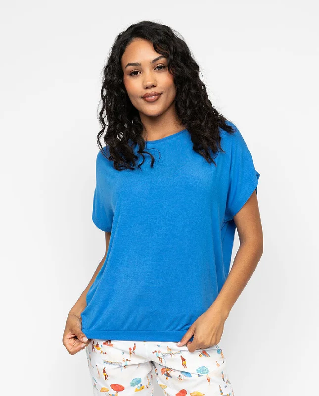 Lyla Womens Slouch Jersey Pyjama Top Cozy Women's Winter