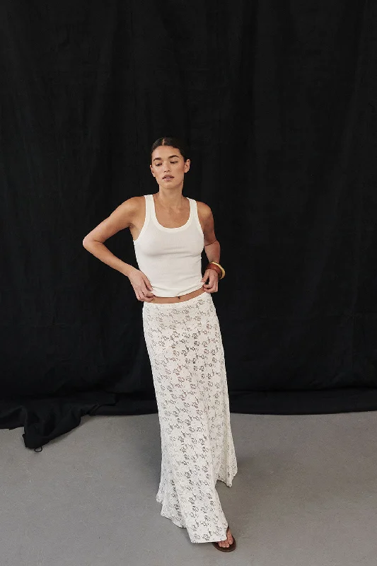 LEE OFF WHITE KNIT TANK Vacation