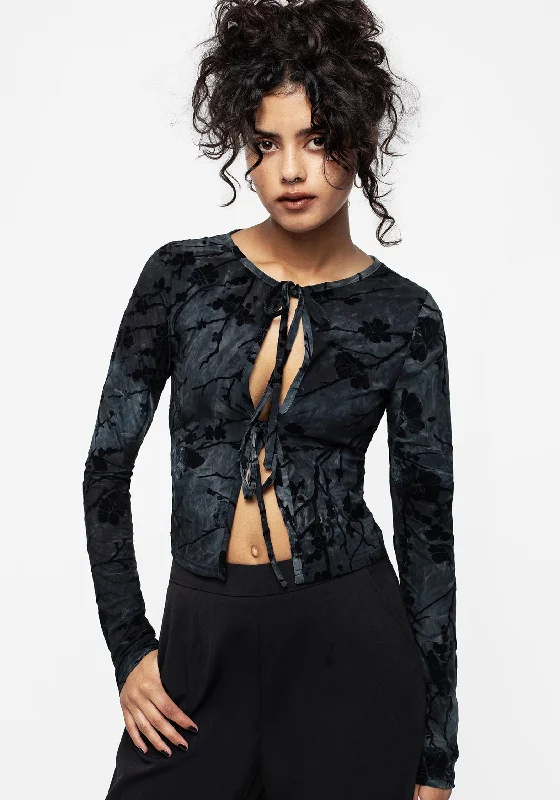 Wytchelm Tie Front Crop Top Women