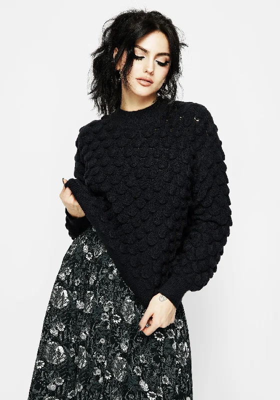 Undine Chunky Knit Jumper Youthful Women's Anime - inspired