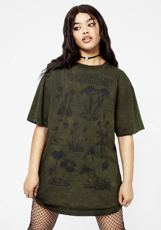 Psychotrope Mushroom Tee Dress Scandinavian
