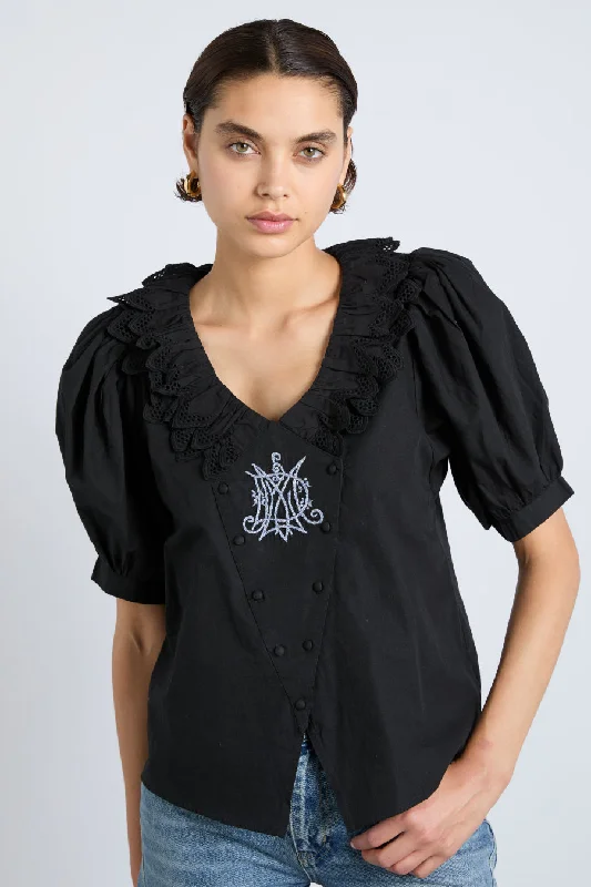 lottie blouse - black Sleek Women's 