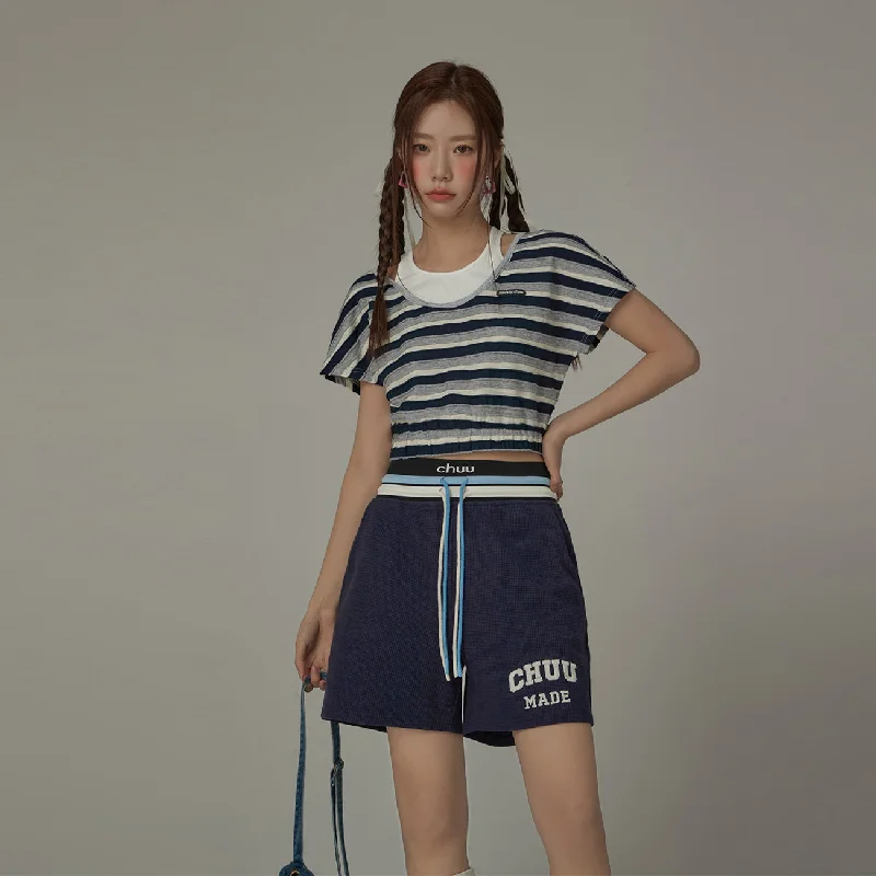 Color Stripe T-Shirt Cool Women's Skate