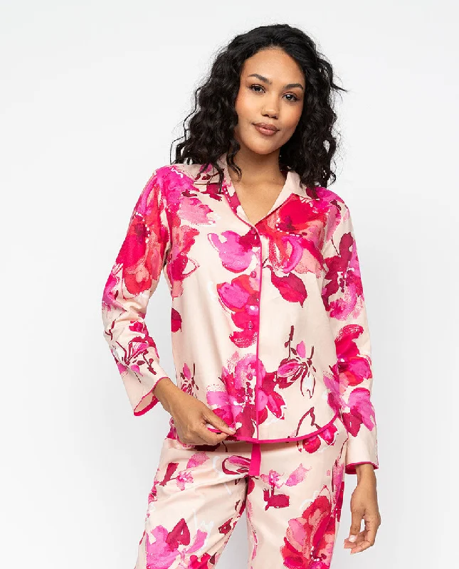 Aria Womens Floral Print Pyjama Top Australian Beach