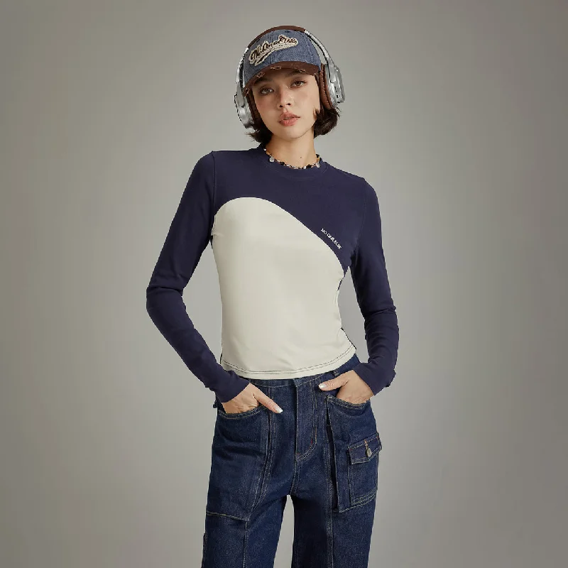 Two Toned Slim T-Shirt Earthy Women's Hemp - based