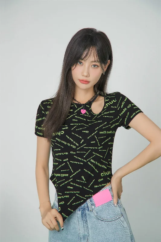 The Best Choice Cutout Top Preppy Women's College