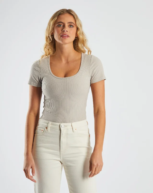 Kaleigh Body Suit Warm Stone Cozy Women's Sherpa - lined