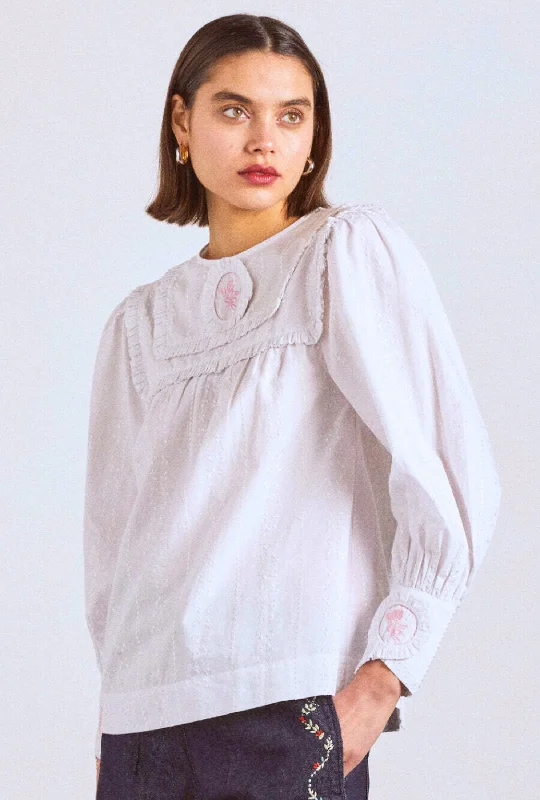 beatrice victoriana blouse- white Confident Women's Power