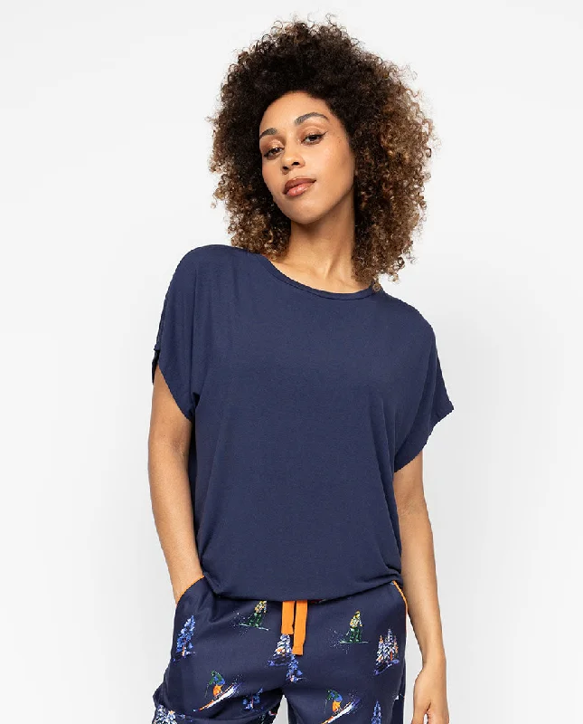 Alpes Womens Slouch Jersey Pyjama Top purpose