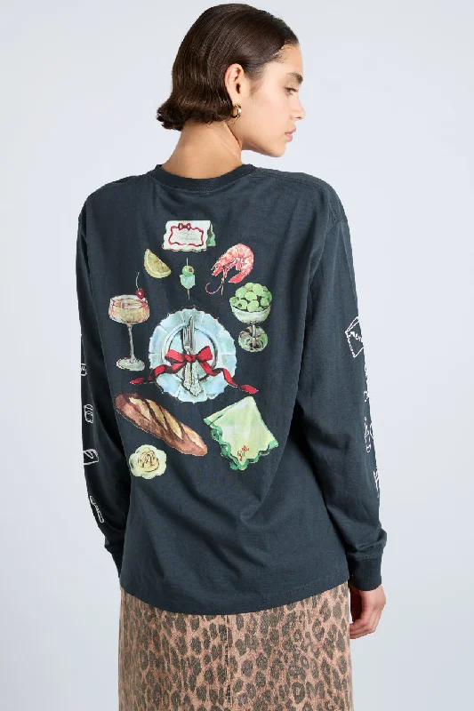 dm dinner party long sleeve tee Earthy Women's Hemp - based