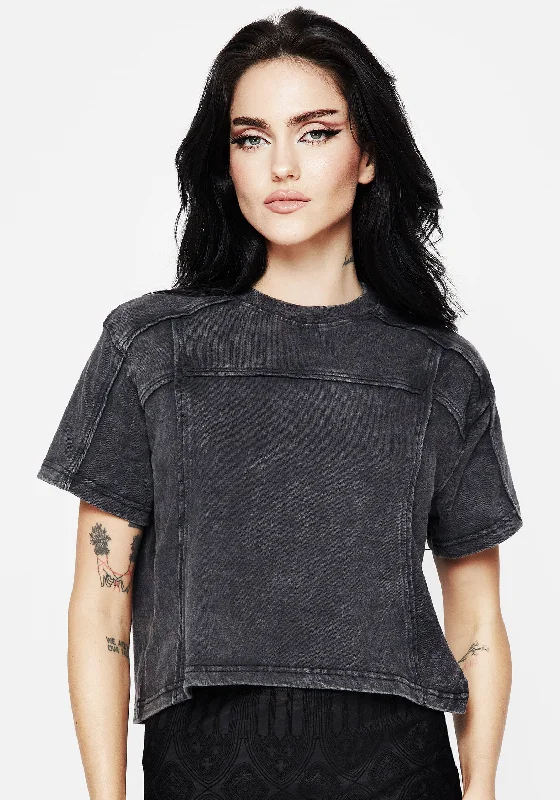 Ianthe Acid Wash Tee Relaxed Women's Beachy