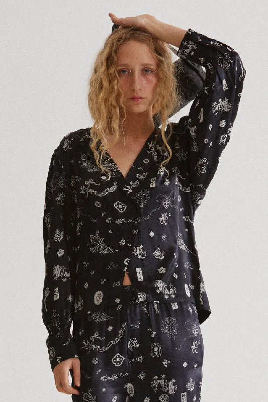 clairo blouse - symbol print Confident Women's High - fashion