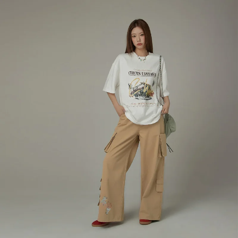 Chuu Circus Box T Shirt Casual Women's Japanese 