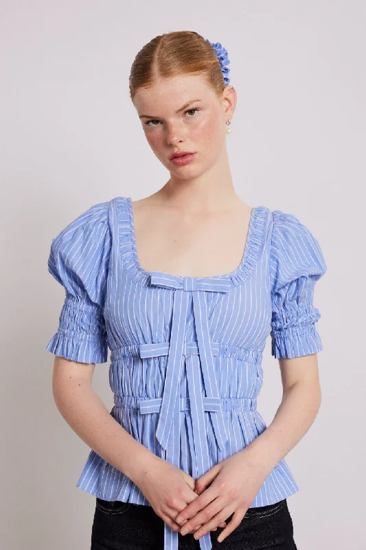 bianca blouse - blue Dynamic Women's Moto