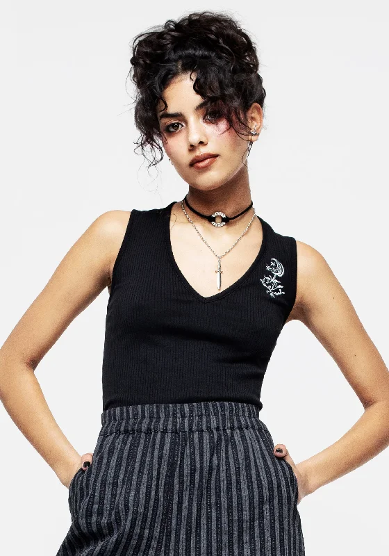 Moonflower V-Neck Vest Top Modern Women's Tech