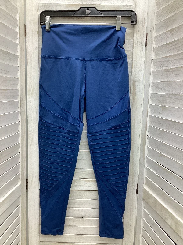 Athletic Leggings By Aerie In Blue, Size: M Geometric
