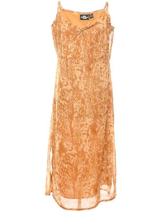 Animal Print Dress - XL Vintage Women's 1970S 
