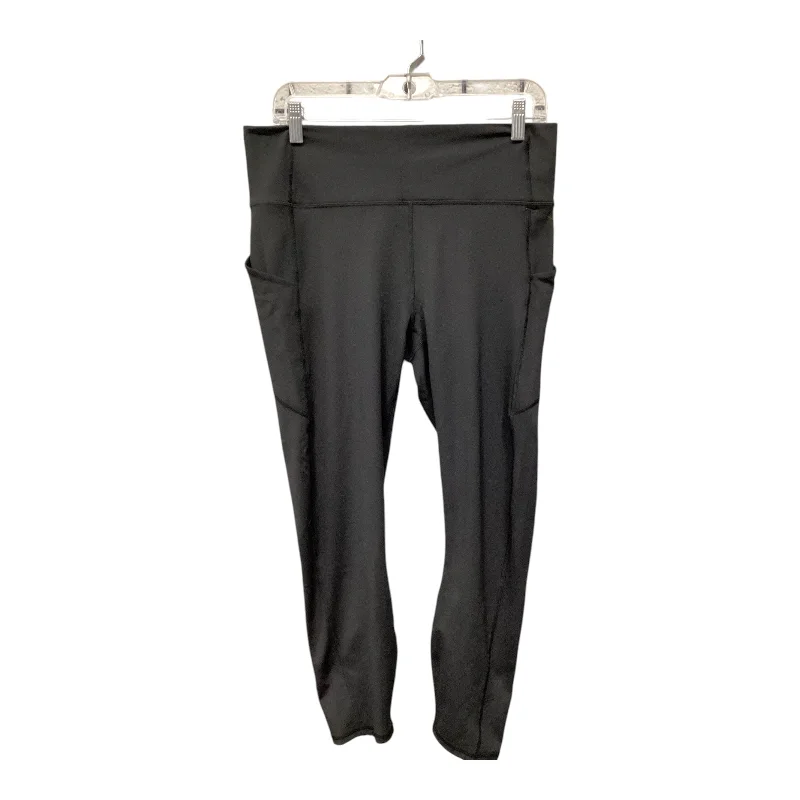 Athletic Leggings By Fabletics In Black, Size: Xl European