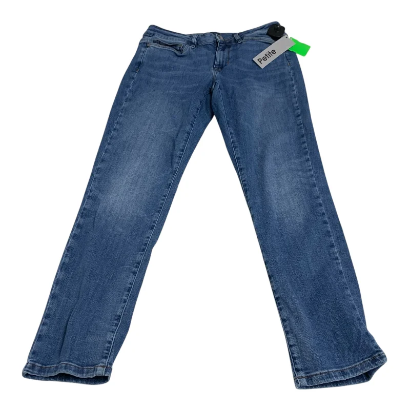 Jeans Straight By J. Jill In Blue Denim, Size: 8p Classic Women's Tweed