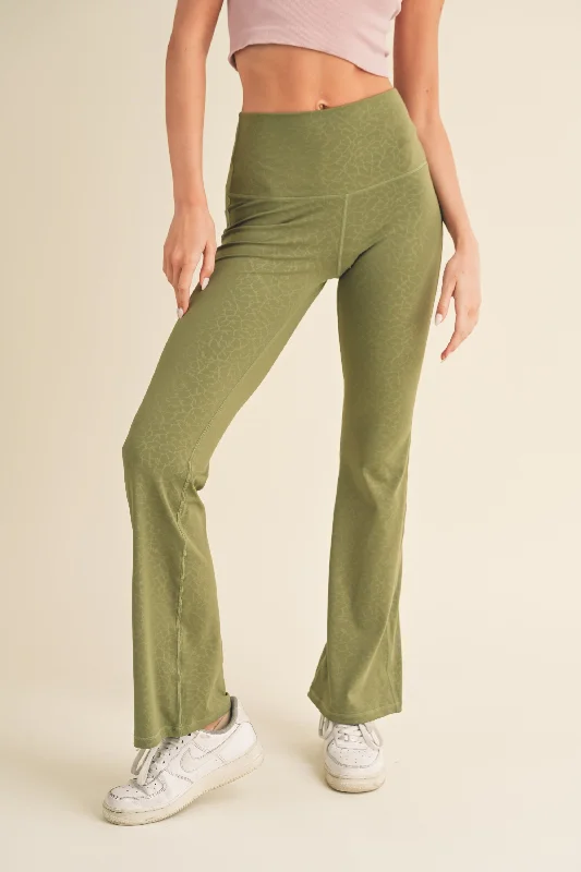 Women’s High Rise Printed Flared Yoga Pants Modern Women's 
