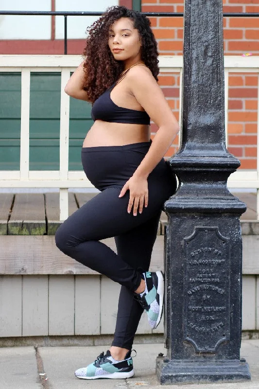 Maternity High-Rise Active Leggings Youthful Women's Pop