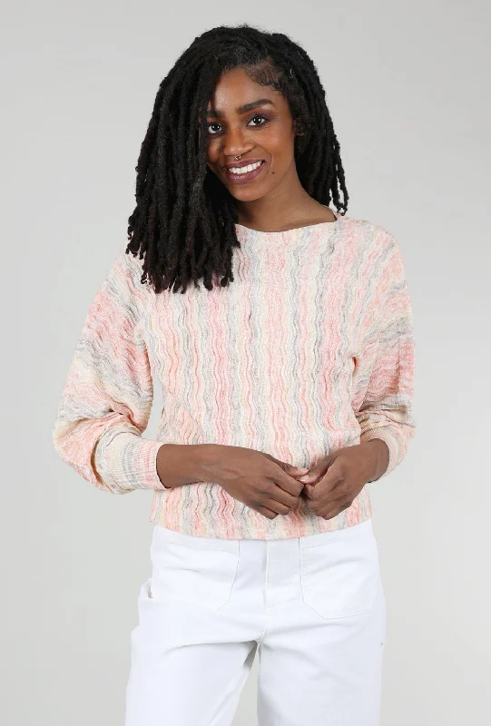 Bella Boatneck, Sunset Sporty Women's Athleisure 