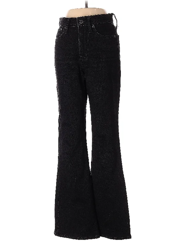 Mid-Rise Bootleg Jeans Laid - back Women's Vibe