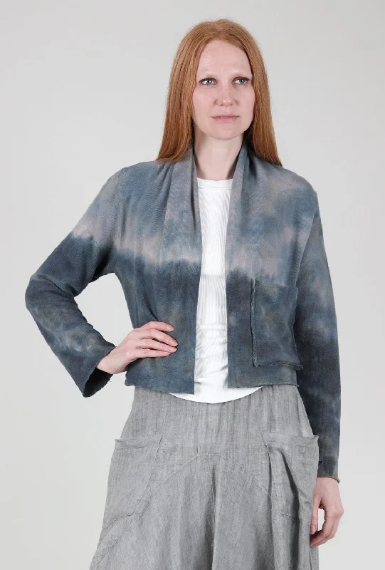 Cozy Crop Cardie, Gray Preppy Women's College
