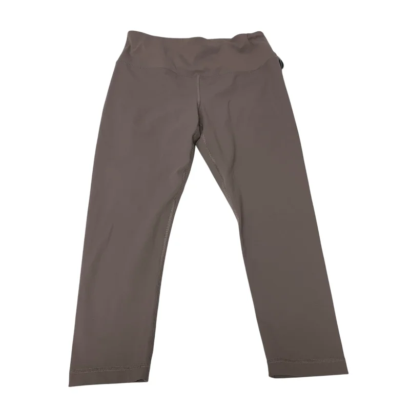 Athletic Leggings Capris By 90 Degrees By Reflex In Taupe, Size: M Monochromatic All - in - one