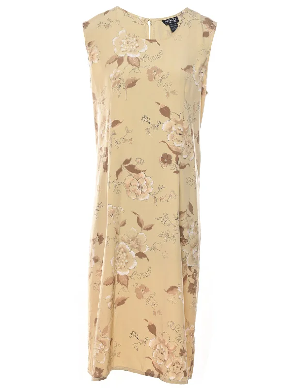 Floral Print Dress - L British Gentlewoman Style