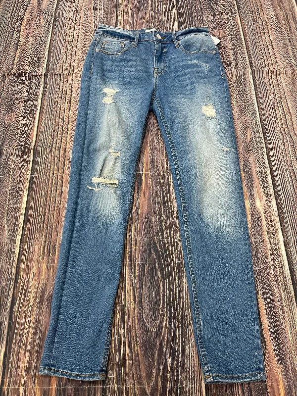 Jeans Skinny By Vigoss In Blue Denim, Size: 6 Unique Women's Upcycled
