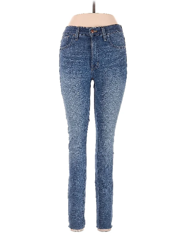 High-Rise Skinny Jeans in Medium Wash Practical Women's Quick - dry