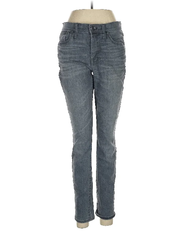 Mid-Rise Skinny Jeans in Dark Wash Elegant Women's Formal 