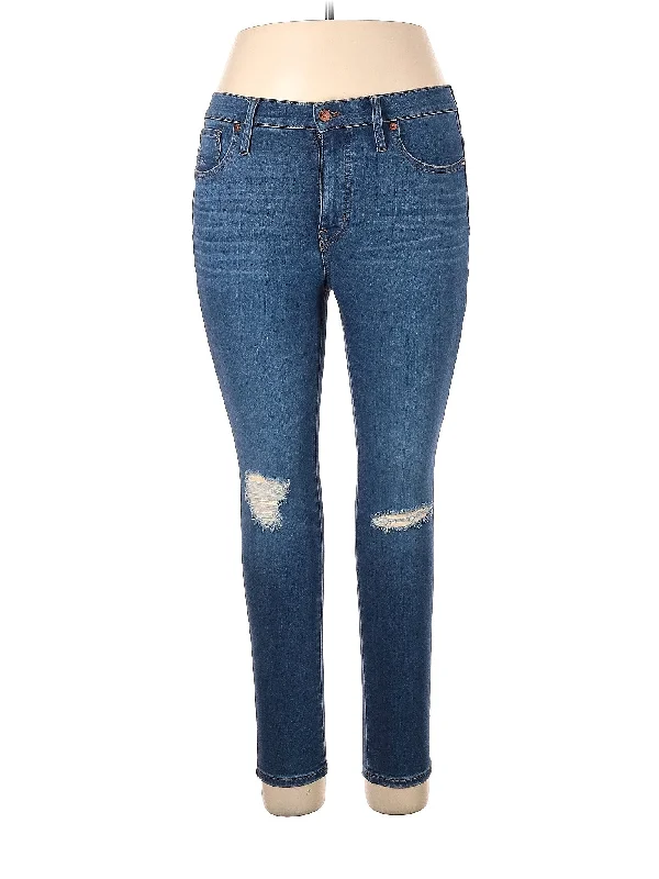 High-Rise Skinny Jeans Unique Women's Upcycled