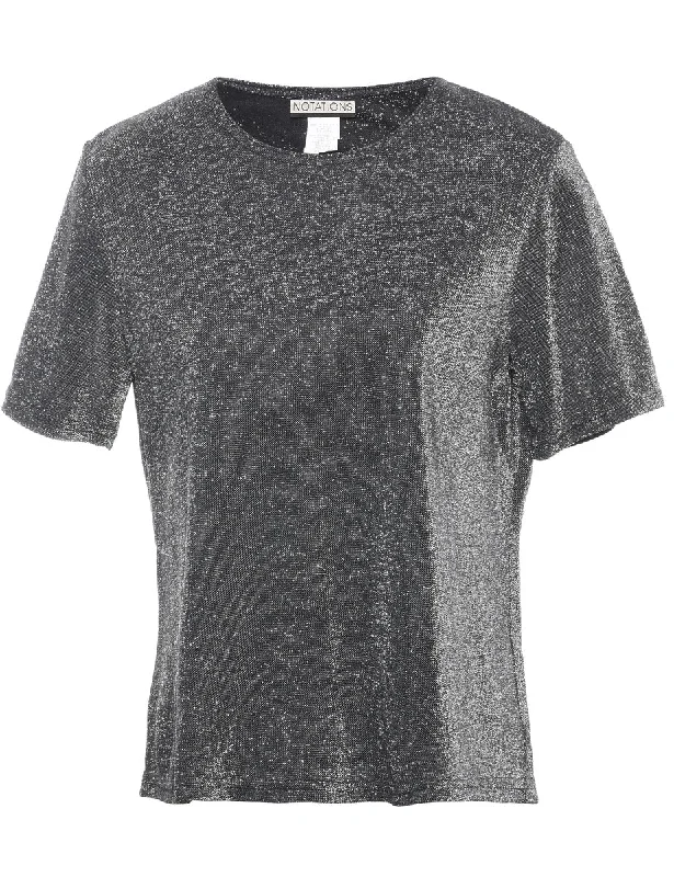Silver Evening Top - S Street