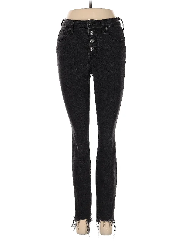 Mid-Rise Skinny Jeans Hip Women's Retro