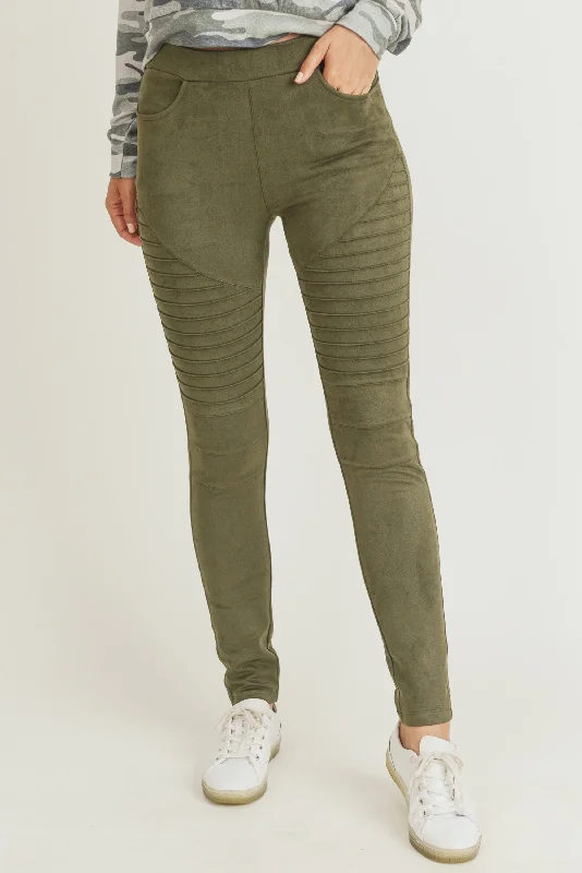 Moto Street Style Faux Suede Legging purpose