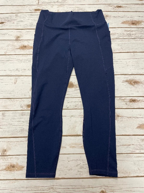 Athletic Leggings By Fabletics In Blue, Size: L Cool Women's Distressed
