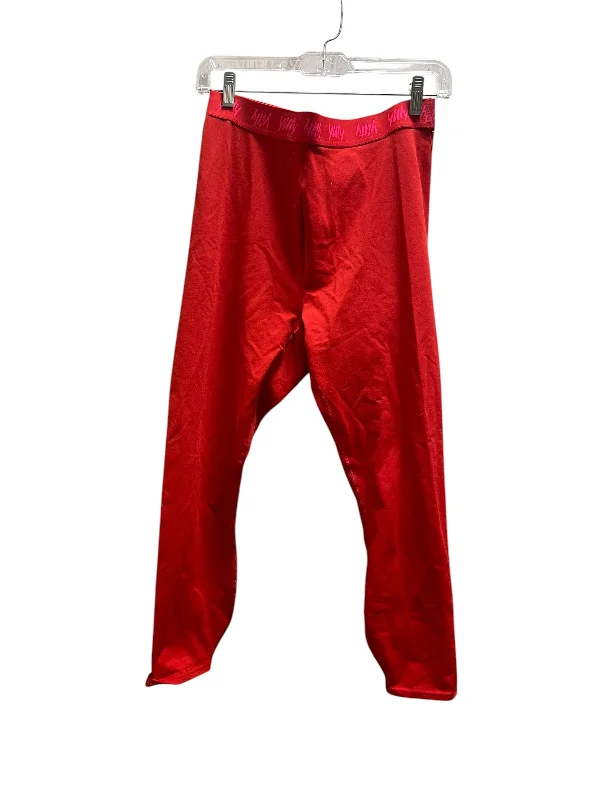 Athletic Leggings By Clothes Mentor In Red, Size: Xl Cashmere