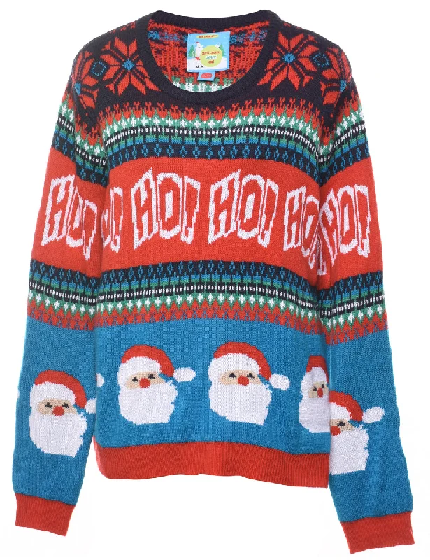 Santa Claus  Christmas Jumper - XL Dynamic Women's Moto