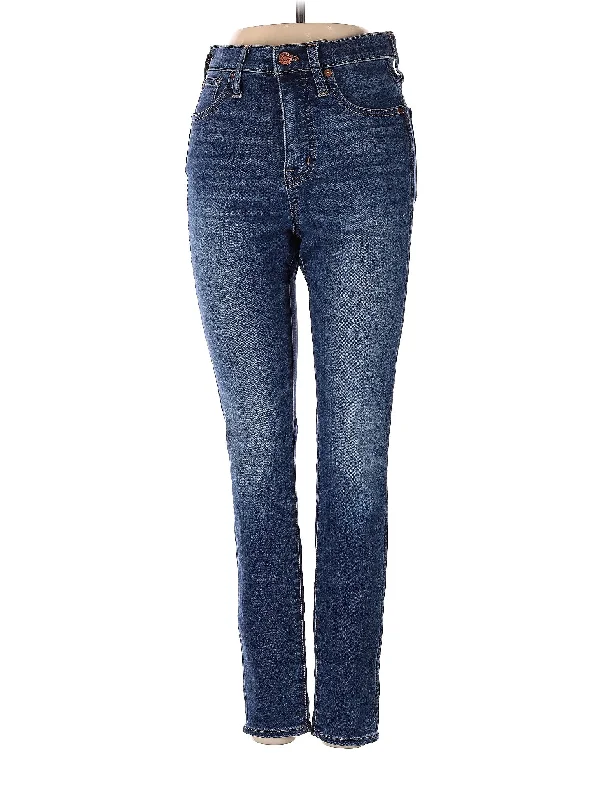 Mid-Rise Skinny Jeans in Medium Wash French