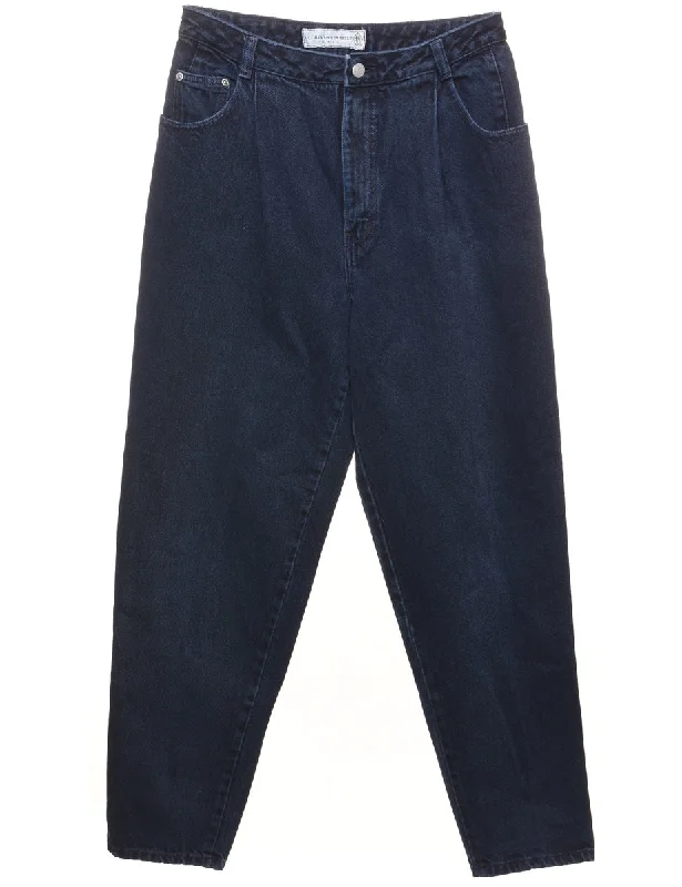 Dark Wash Tapered Classic Jeans - W30 L29 Vintage Women's 1970S 